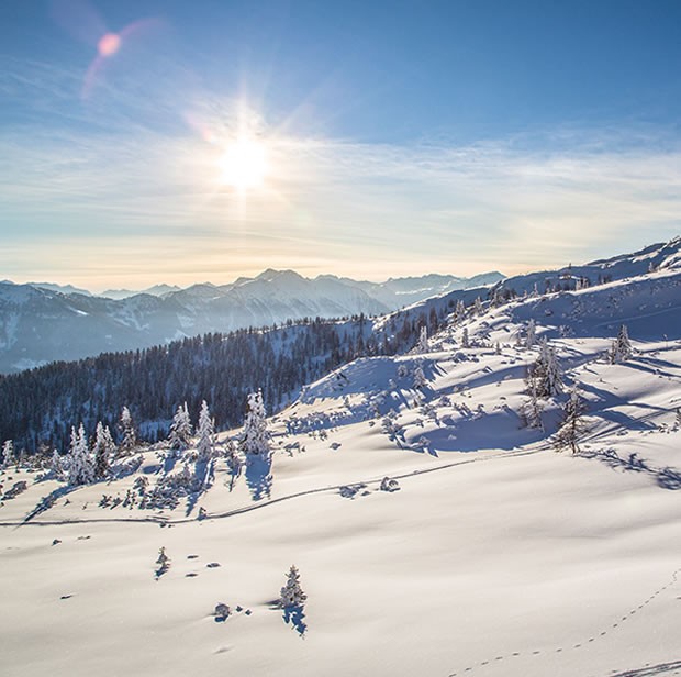 Sonnentag im Skiurlaub © Flachau Tourismus
